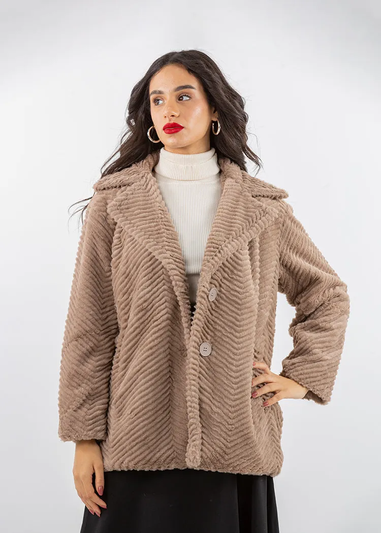 2322001-Faux Fur Jacket