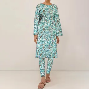 2PC- Unstitched Digital Printed Linen Suit PW9470