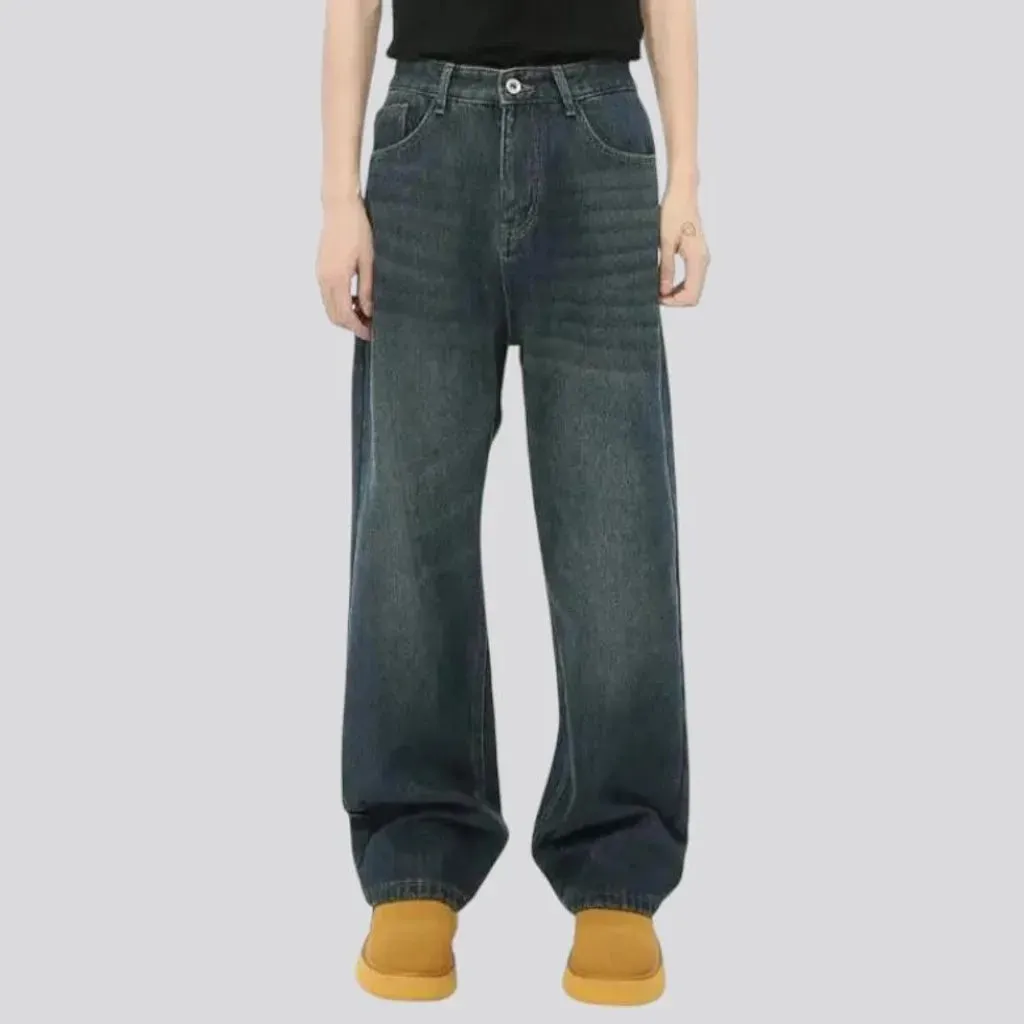 90s vintage style baggy jeans for men