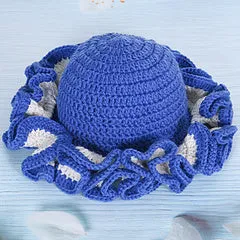 Adult lace beanie hat fashion and versatile ruffle pullover hat AE4147