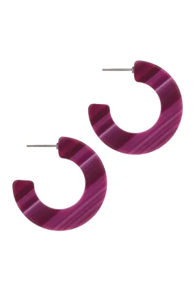 Alawa Hoop Earring - Magenta