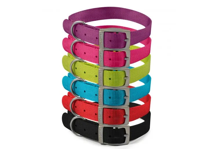 Ancol - Viva Nylon Buckle Collar - Red - Size 5 (39-48cm)