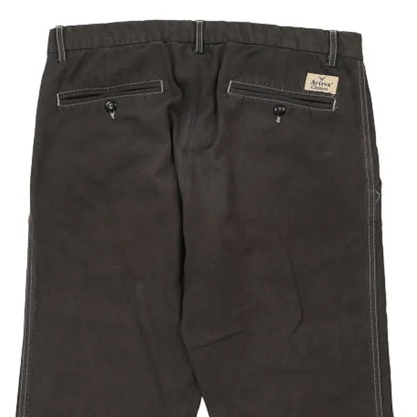 Avirex Chinos - 32W 32L Black Cotton