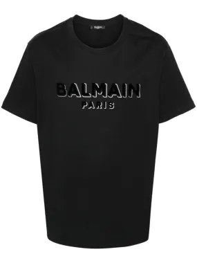 BALMAIN Bold Flock & Foil Bulky Fit Tee