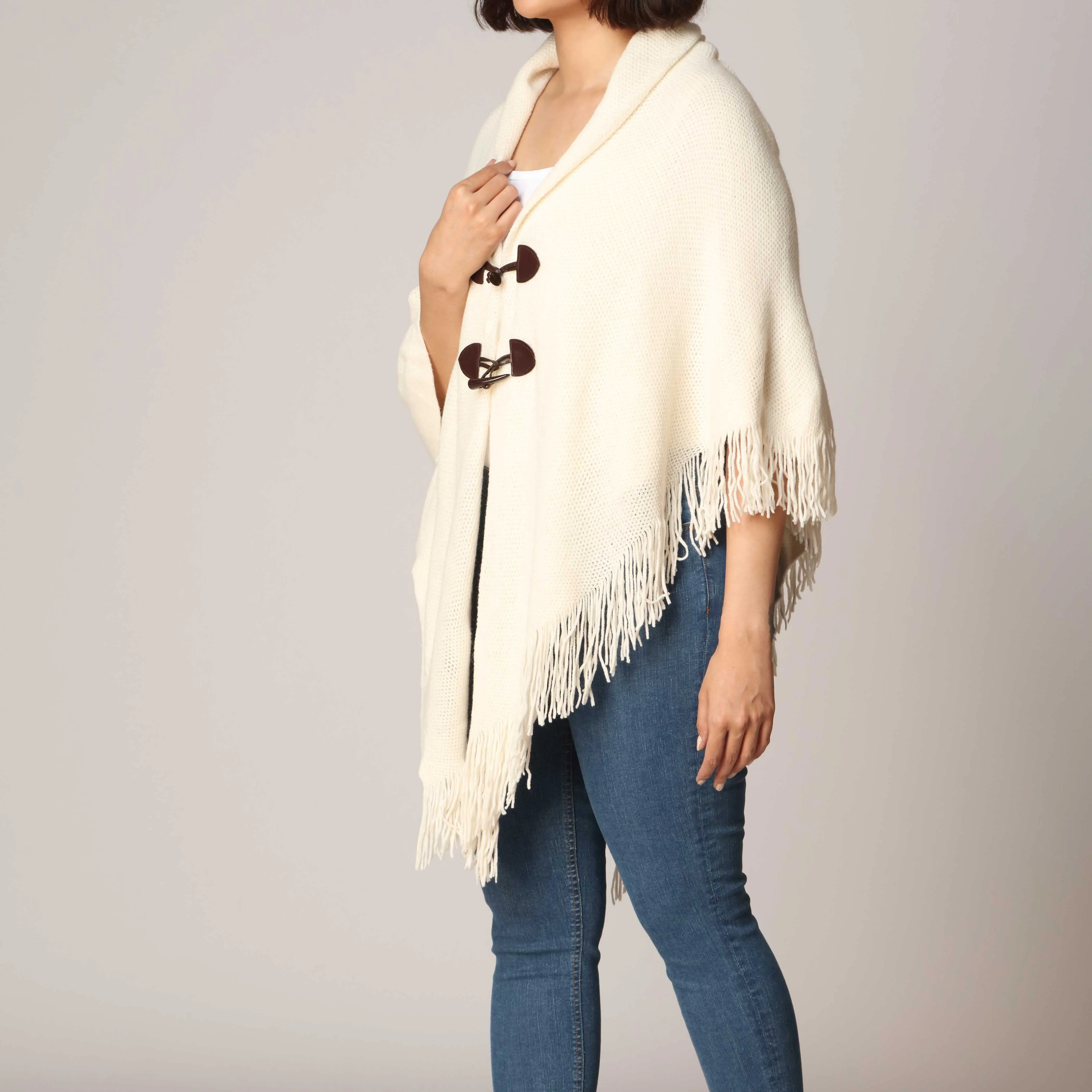 Beige Cape Shawl PW2809