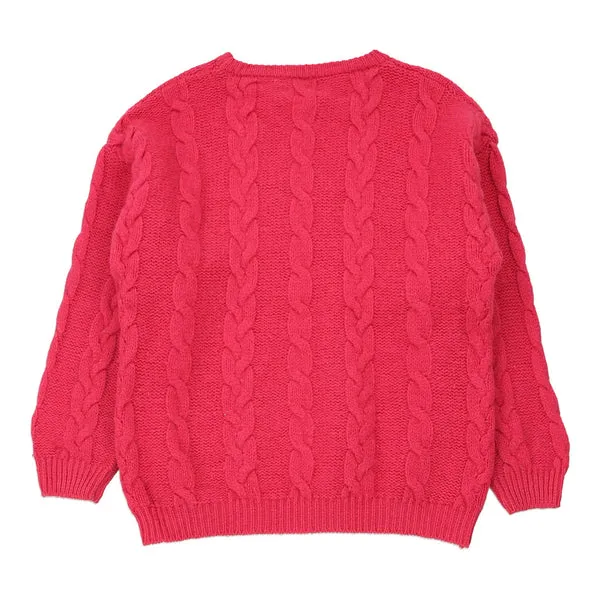 Benetton Jumper - Large Pink Acetate