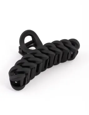 Black Chain Cut Out Hair Claw Clip