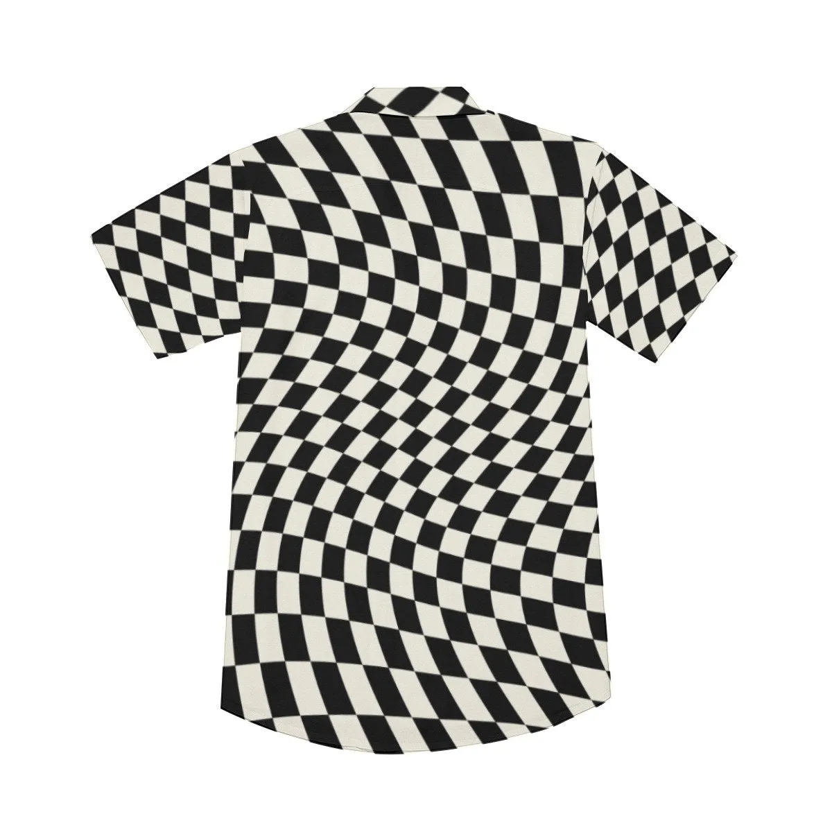 Black Checker Shirt Men, Black and White Checker Top Men, Black V neck Shirt Men, 80s 90s Shirt Style, Black Rave Shirt Men, Punk Rock Shirt