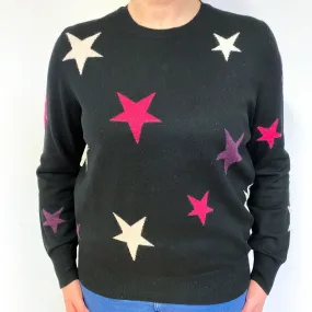 Black Star Cashmere Crew Neck Jumper Large