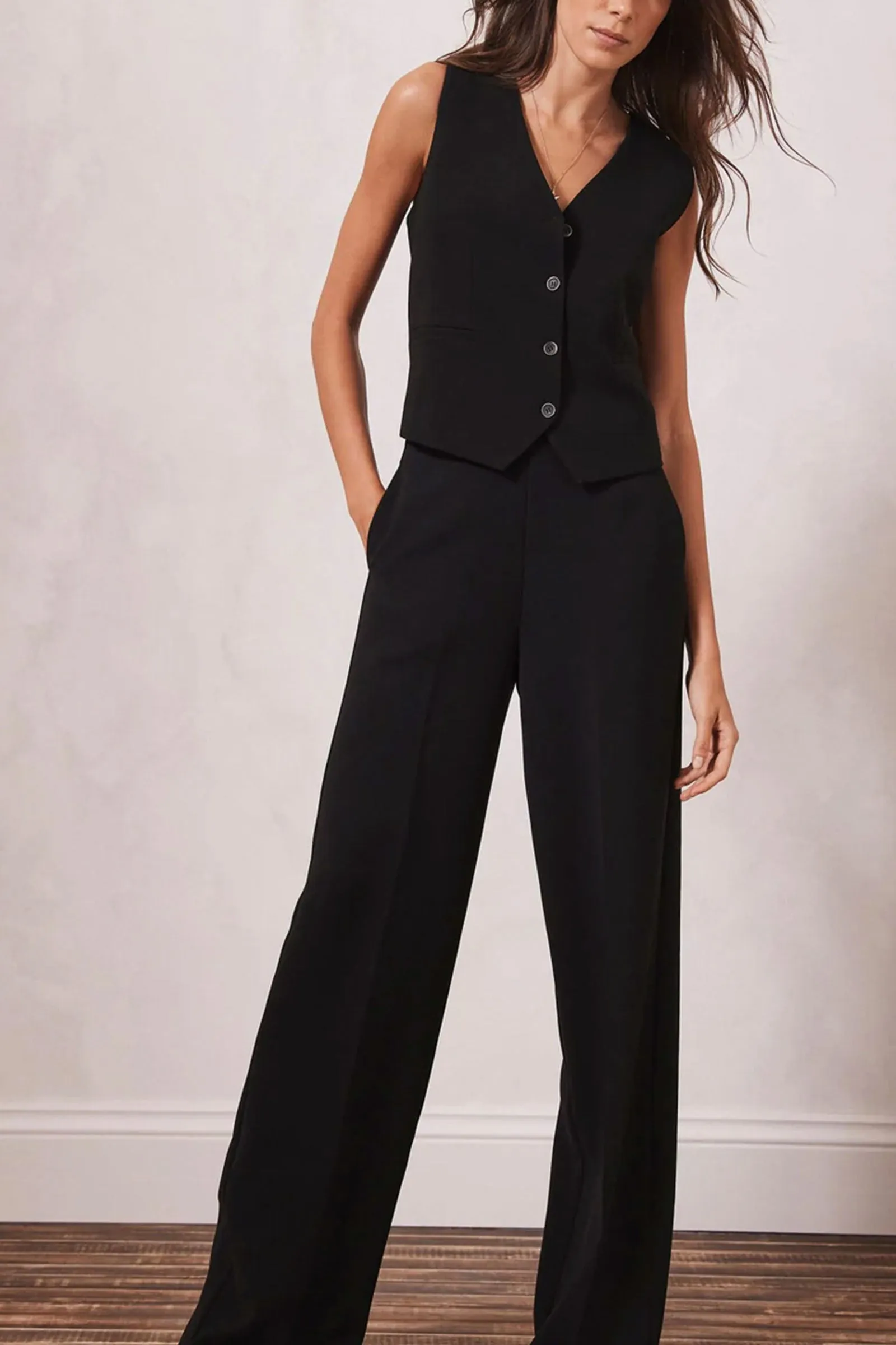 Black Straight Trousers