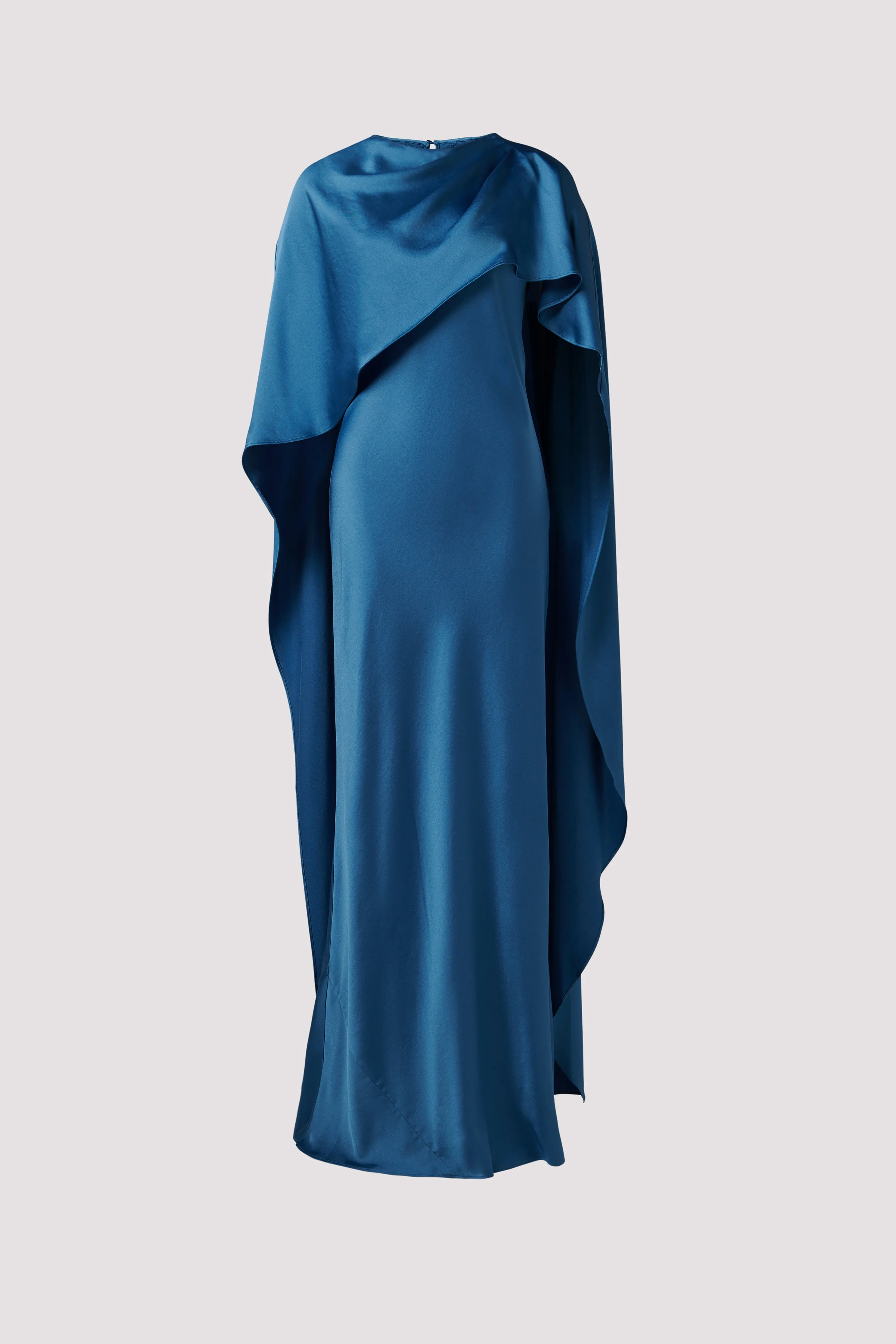 Blue Izel Cape Gown