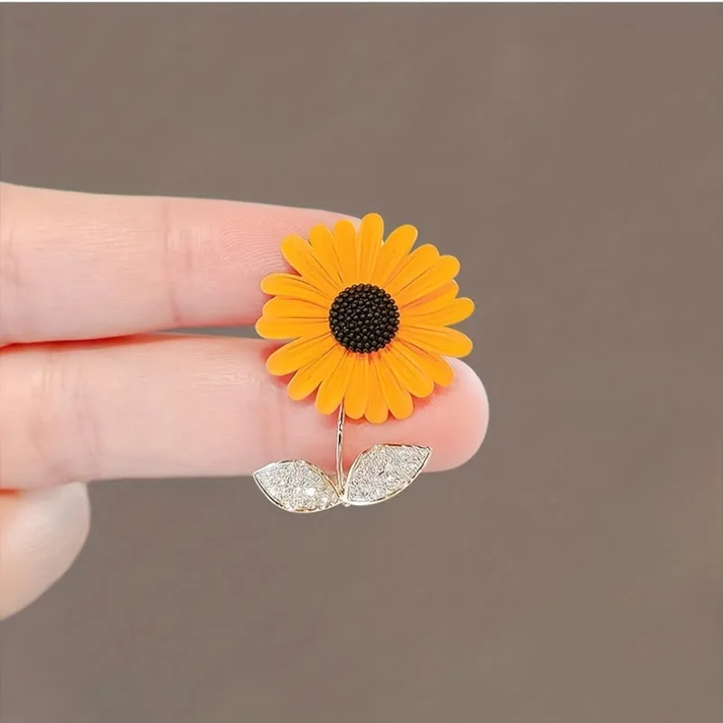 Boho Sunflower Brooch Stunning and Versatile Fashion Accessory