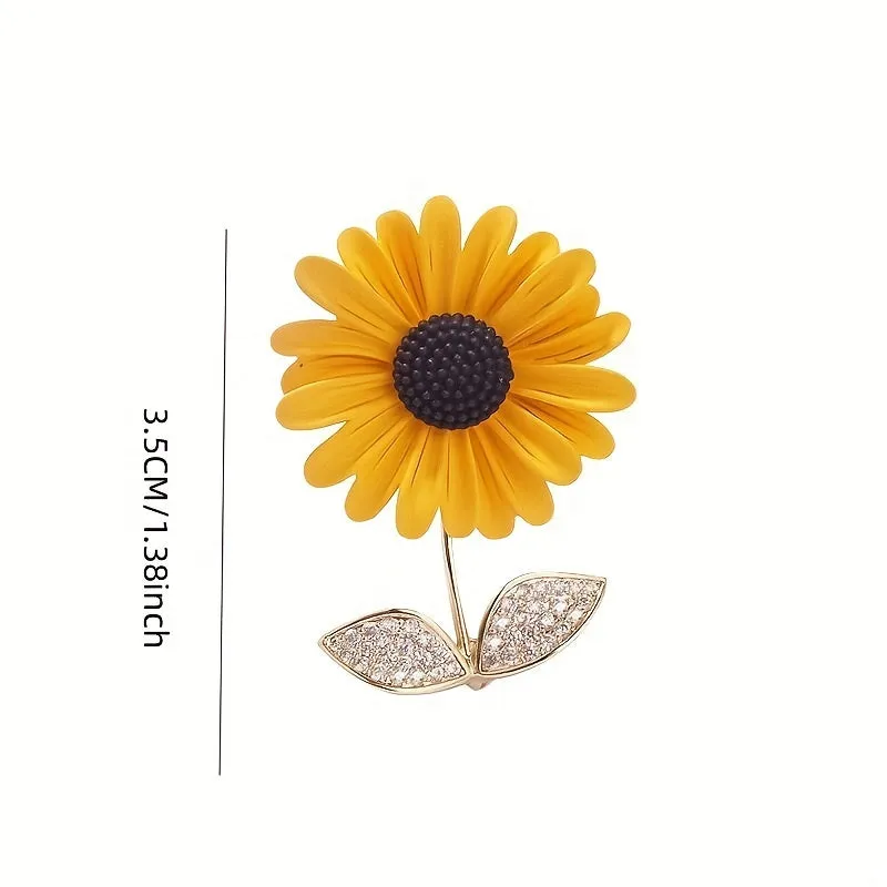 Boho Sunflower Brooch Stunning and Versatile Fashion Accessory