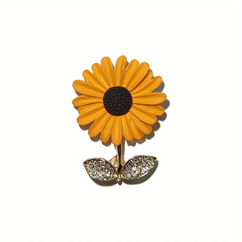 Boho Sunflower Brooch Stunning and Versatile Fashion Accessory