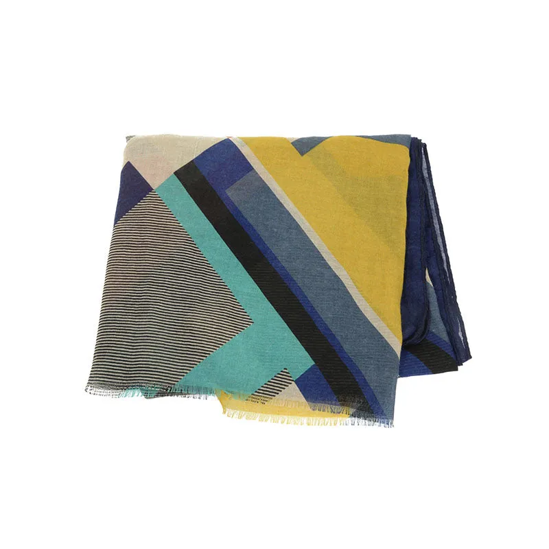 Bold Geometric Scarf by Joy Susan