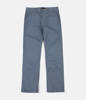 Brixton Fleet Rigid Chino Trousers - Grey Blue