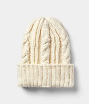 Cable Knit Beanie - Stone