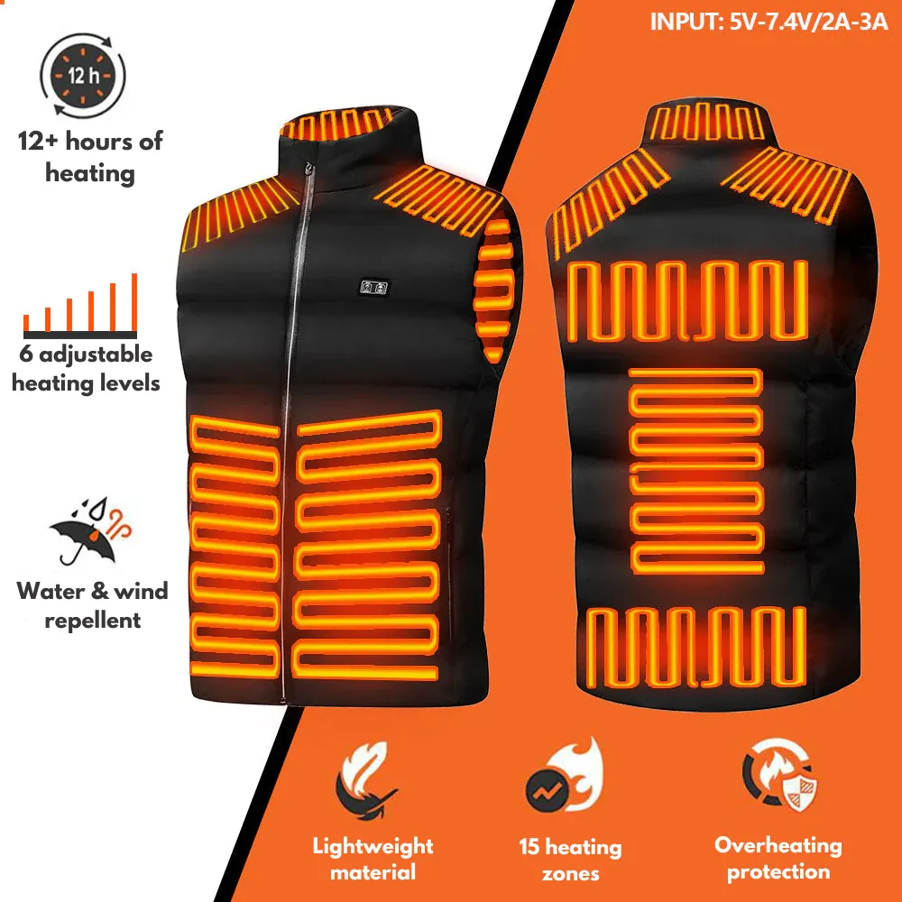 Caleb™ | Versatile heated vest with adjustable temperature settings