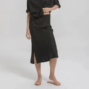 Cali Dreaming - Slip Skirt in Black