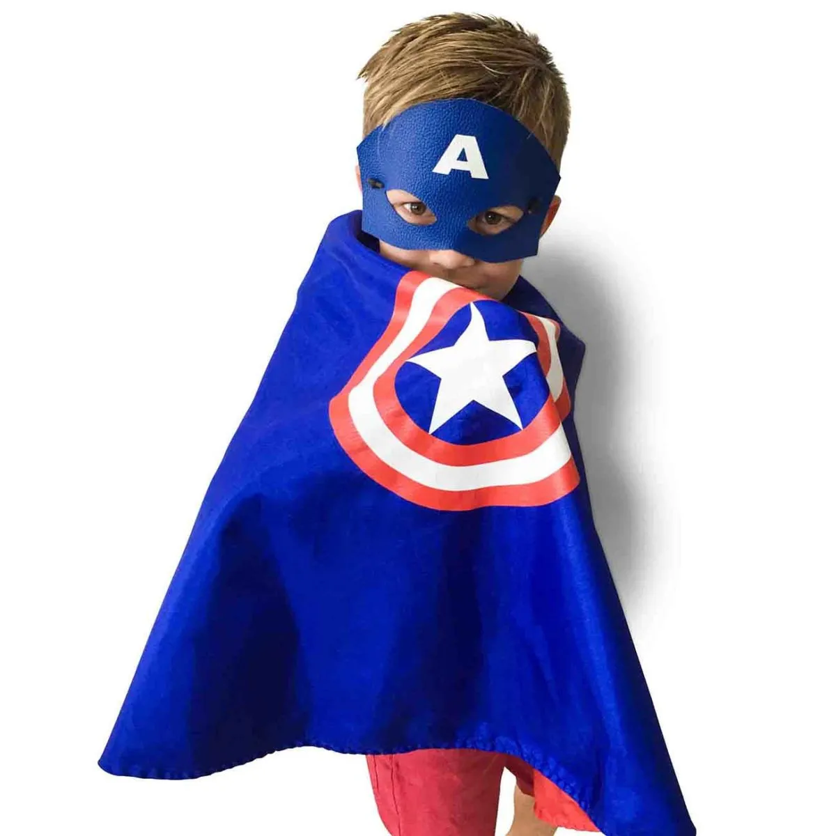 captain america cape and mask set