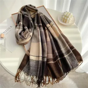 Cashmere Blend Winter Fashion Scarf: Stylish Wrap for All