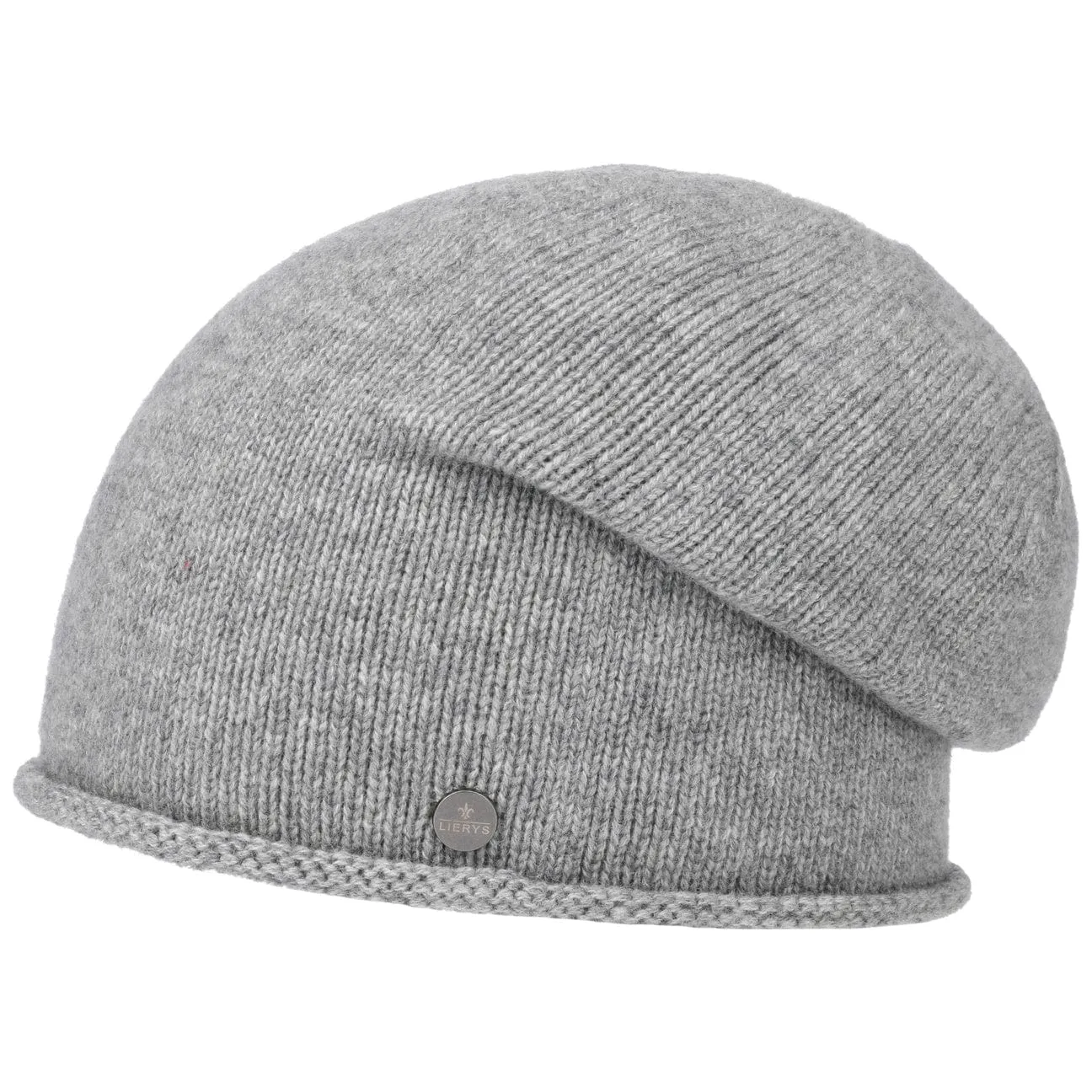 Cashmere Pull on Hat with Rolled Edge by Lierys