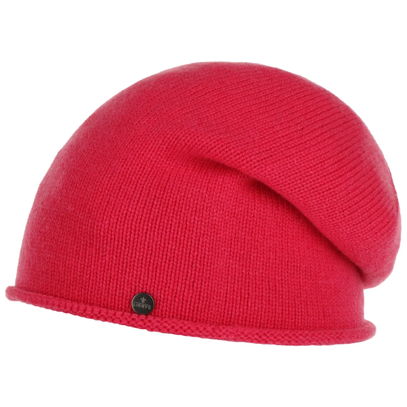 Cashmere Pull on Hat with Rolled Edge by Lierys