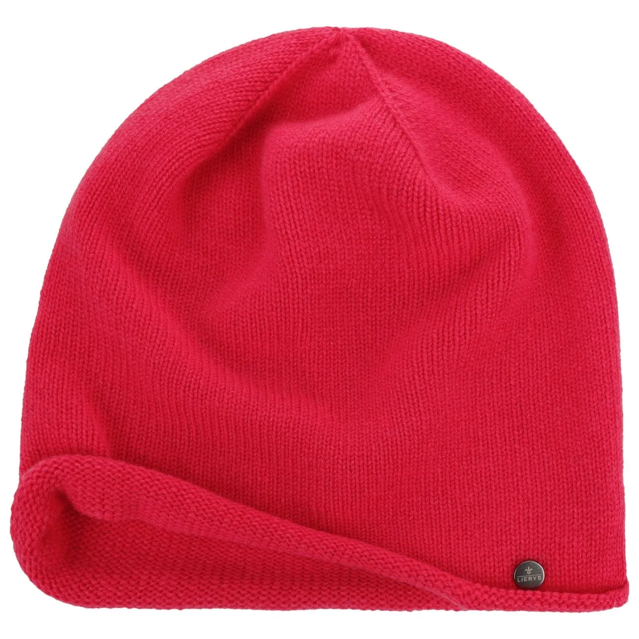 Cashmere Pull on Hat with Rolled Edge by Lierys