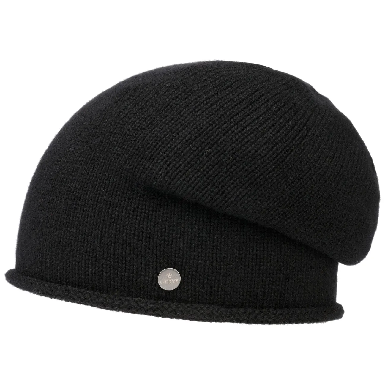 Cashmere Pull on Hat with Rolled Edge by Lierys