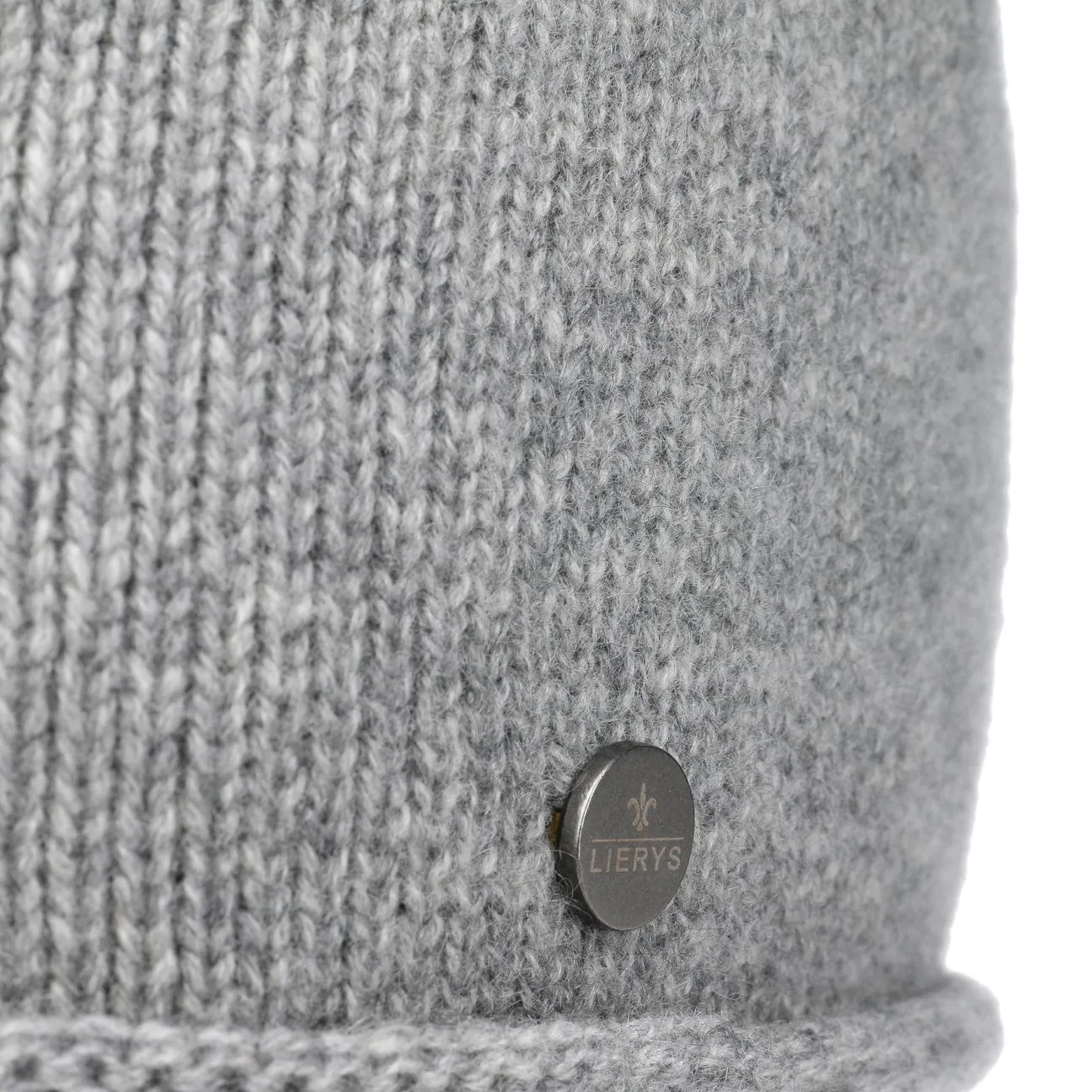 Cashmere Pull on Hat with Rolled Edge by Lierys