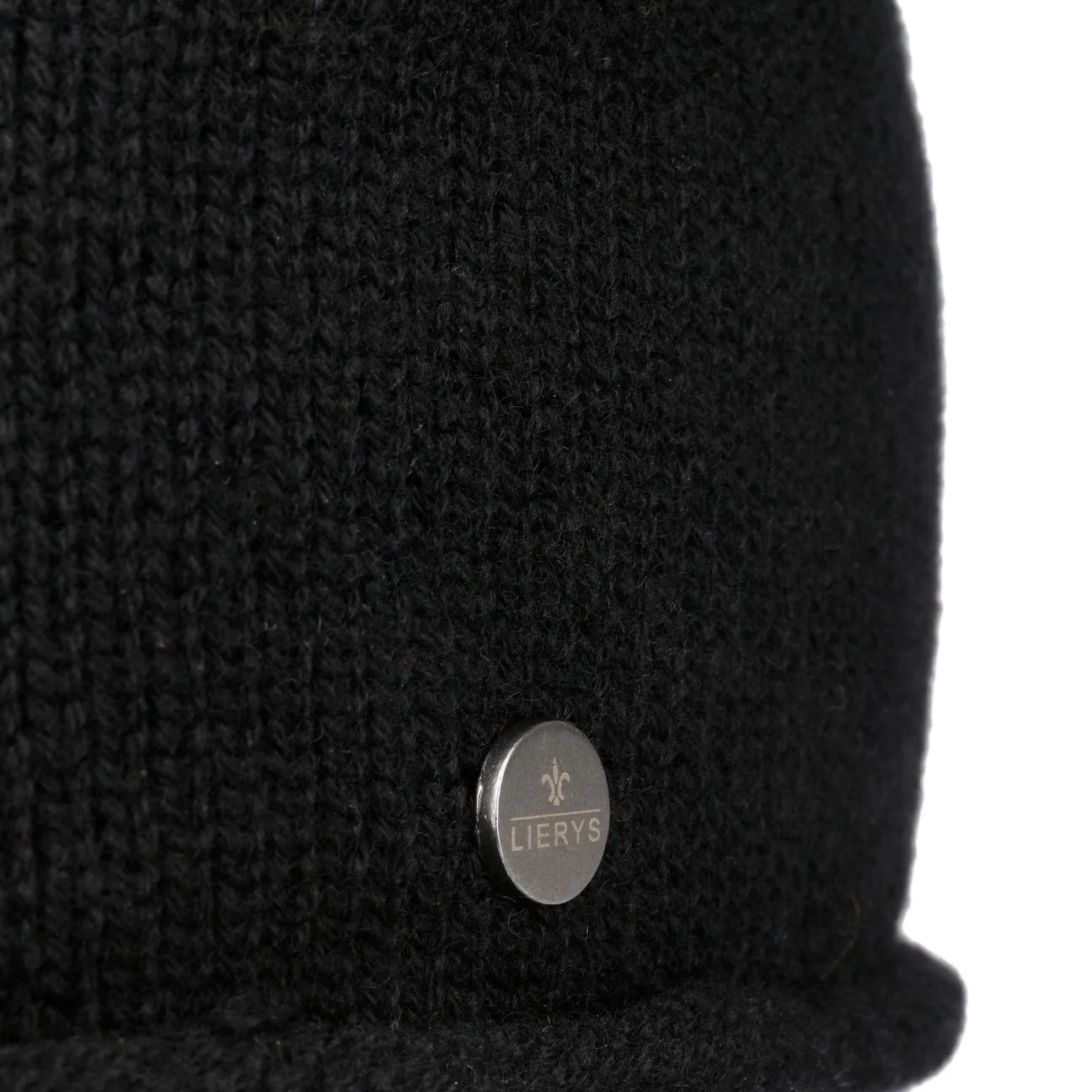 Cashmere Pull on Hat with Rolled Edge by Lierys