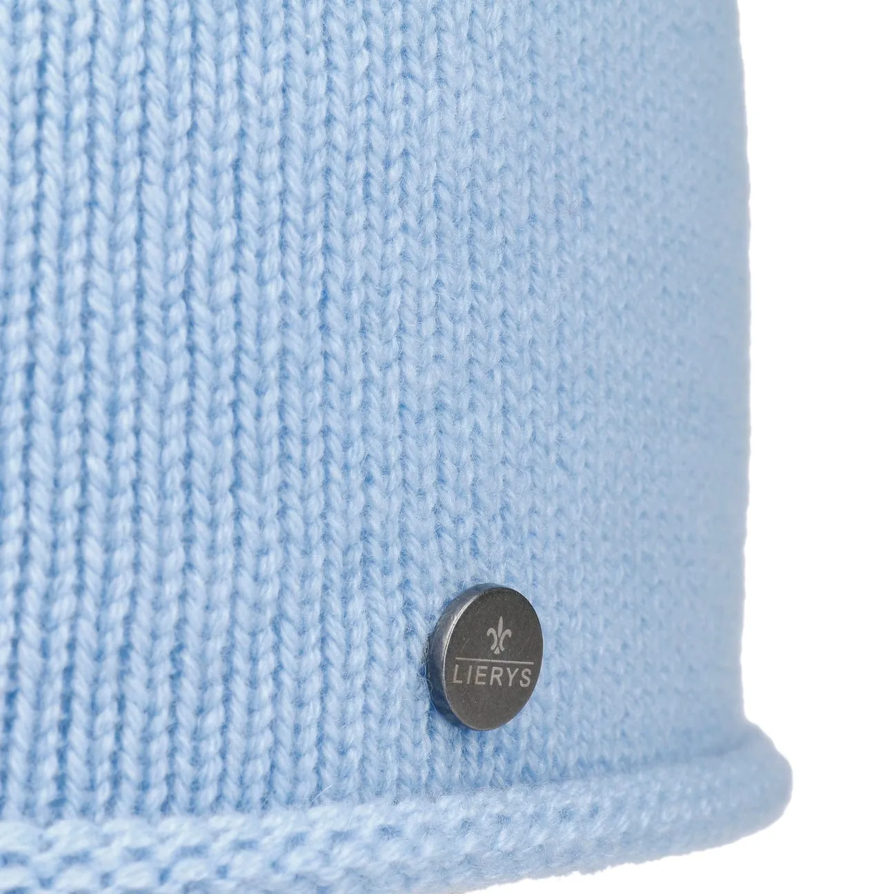 Cashmere Pull on Hat with Rolled Edge by Lierys