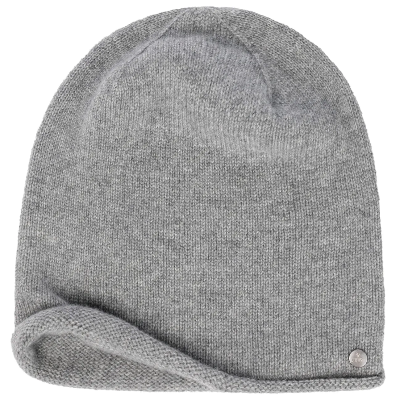 Cashmere Pull on Hat with Rolled Edge by Lierys