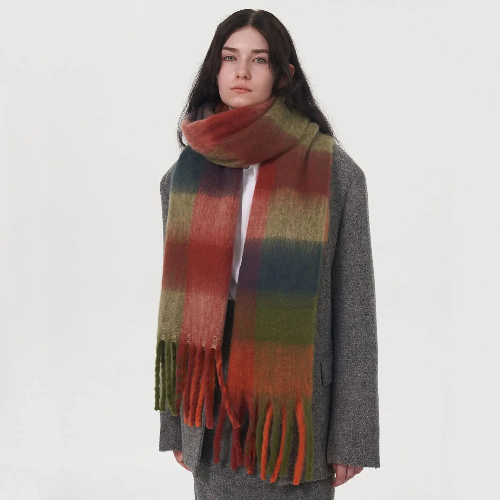 Cashmere Women Winter Thickened Warm Scarf