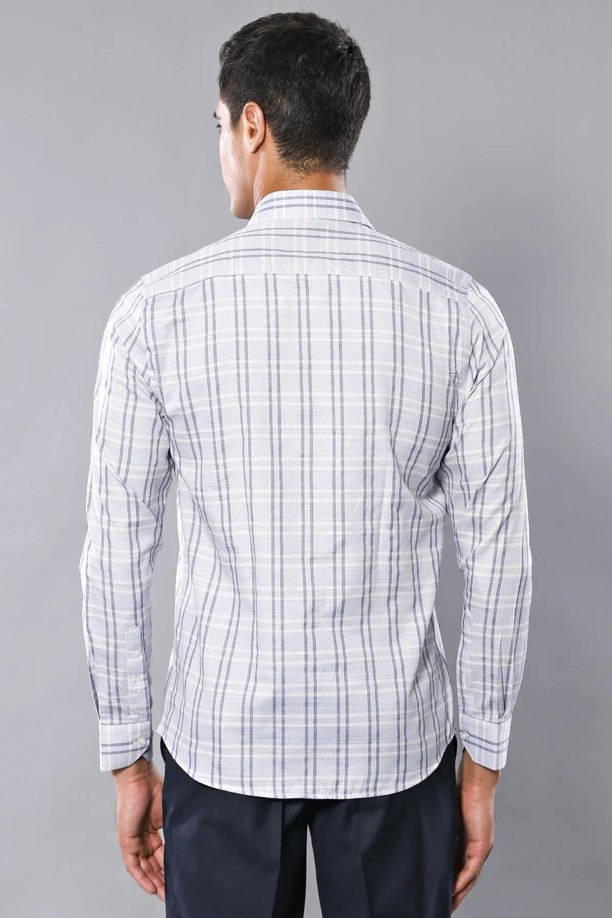 Casual Plaid White Shirt | Wessi - Wessi