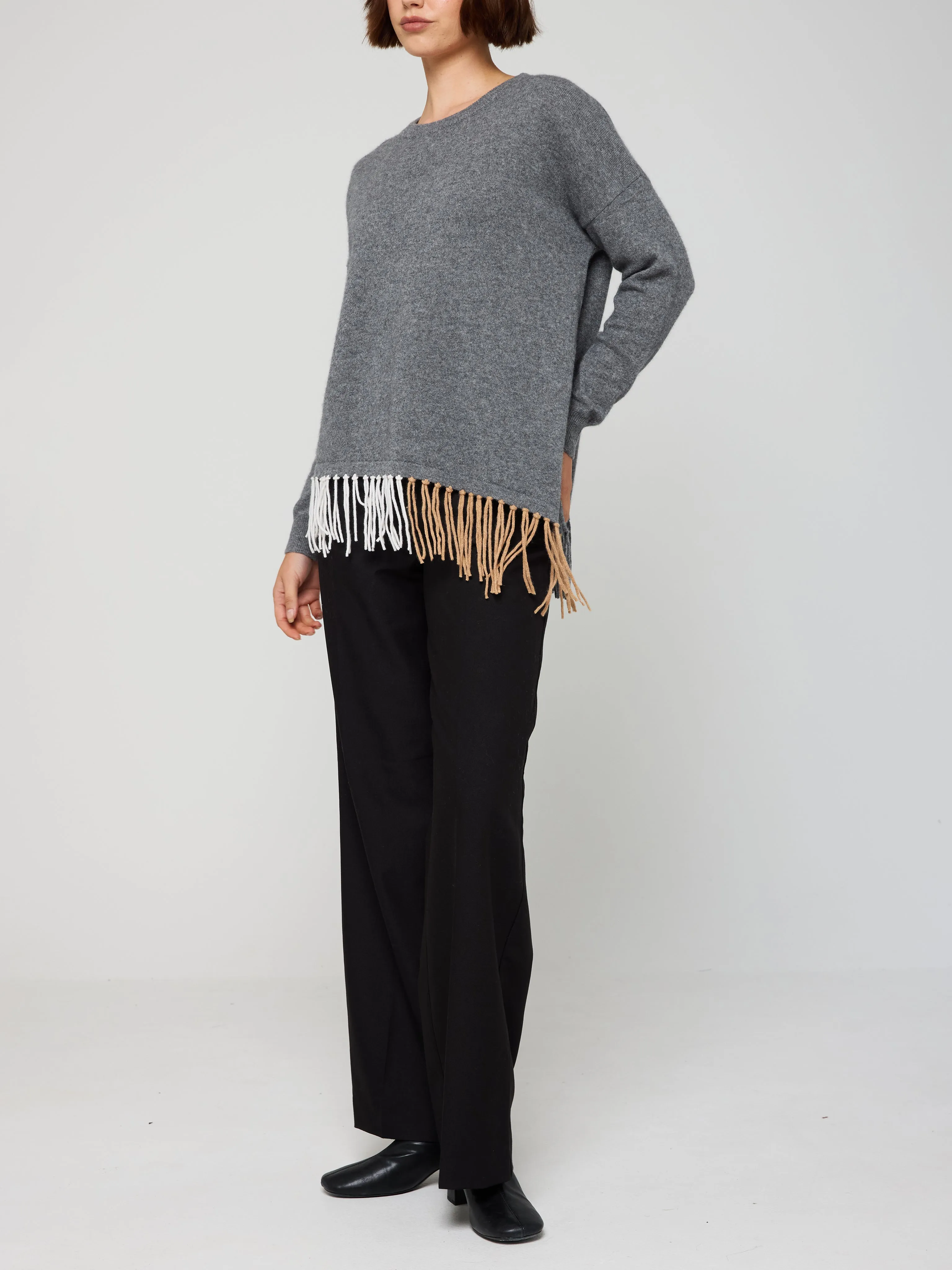 Cat Fringe Cashmere Jumper