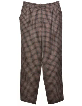 Checked Trousers - W28 L28