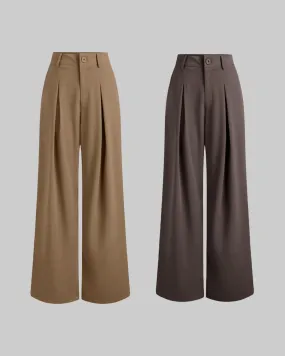 Combo : Korean Style Baggy Trouser In Minimal Palette