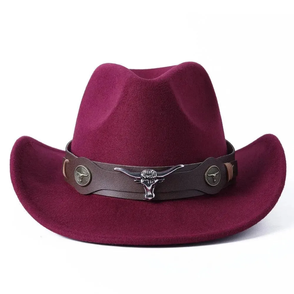 Cowboy hat  monochrome felt  Men and Women