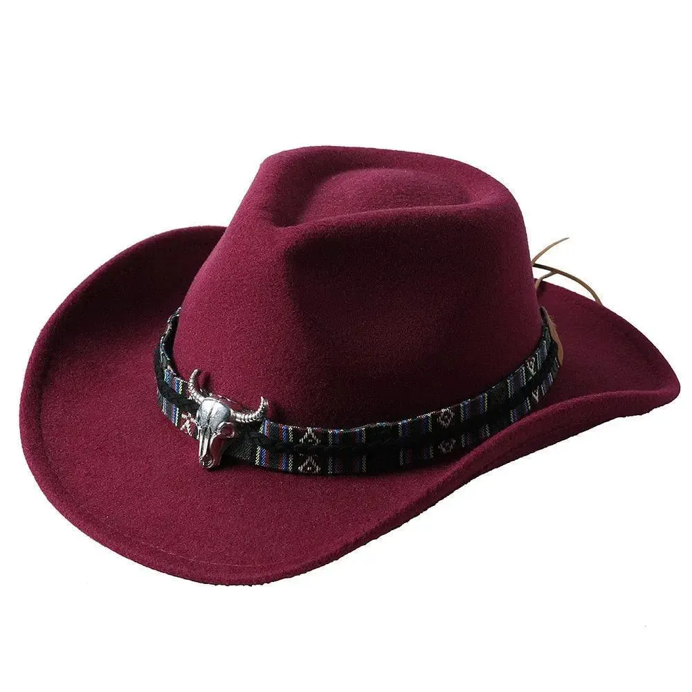 Cowboy hat  monochrome felt  Men and Women