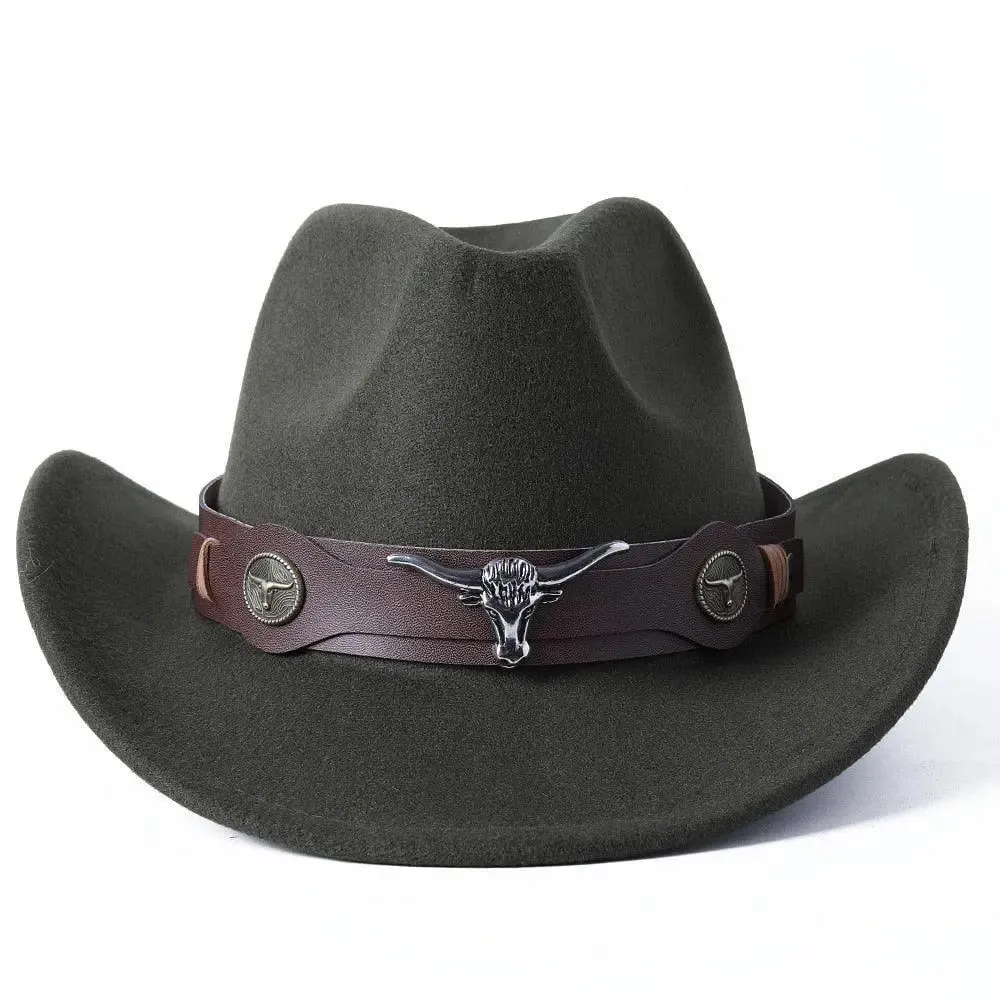 Cowboy hat  monochrome felt  Men and Women