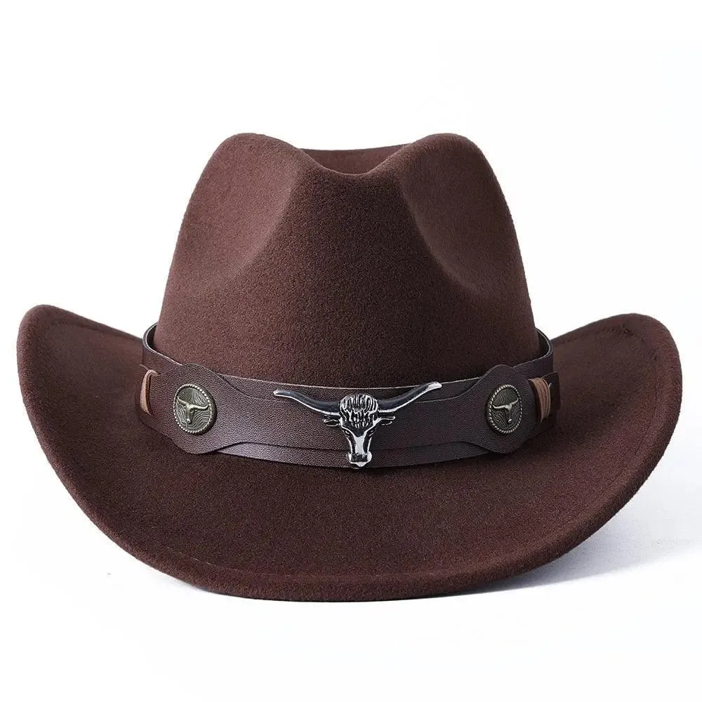 Cowboy hat  monochrome felt  Men and Women