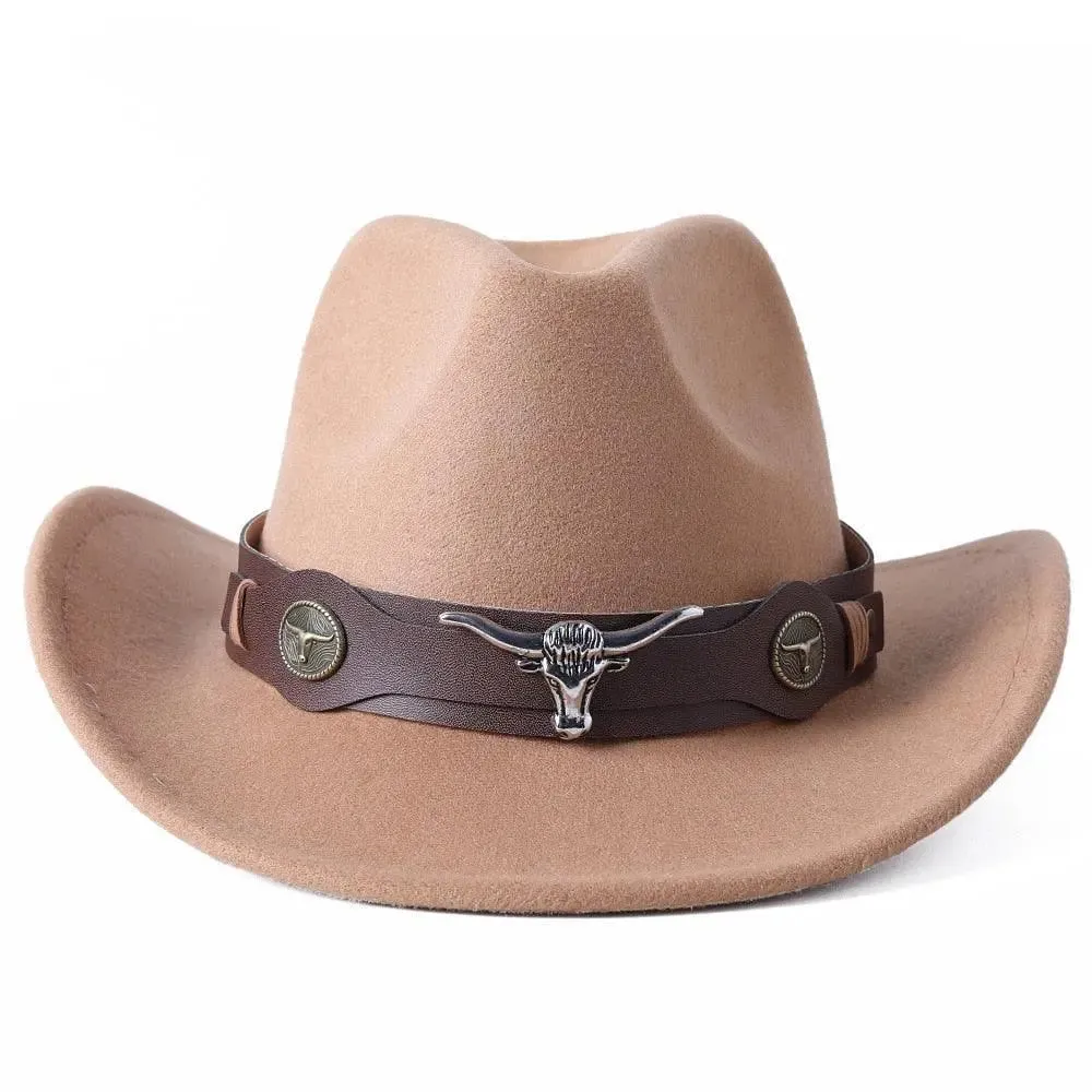 Cowboy hat  monochrome felt  Men and Women