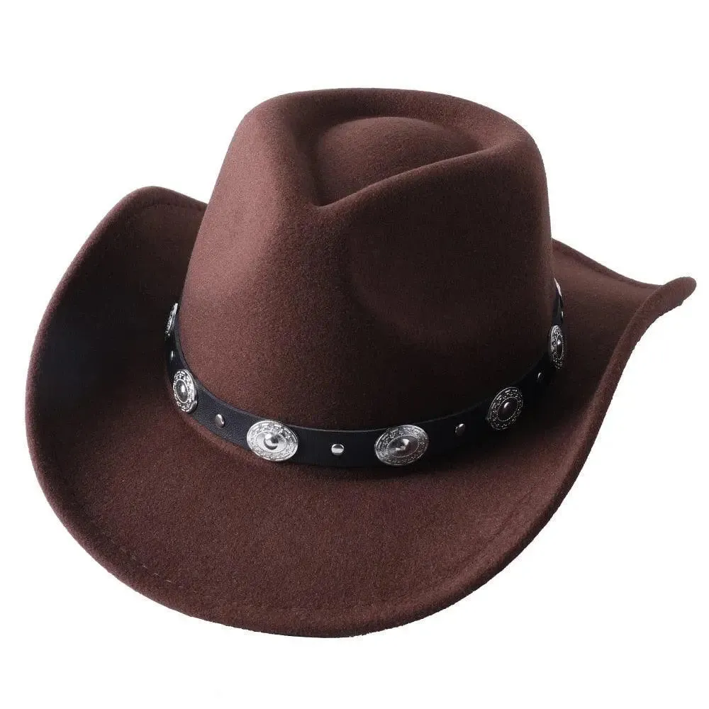 Cowboy hat  monochrome felt  Men and Women