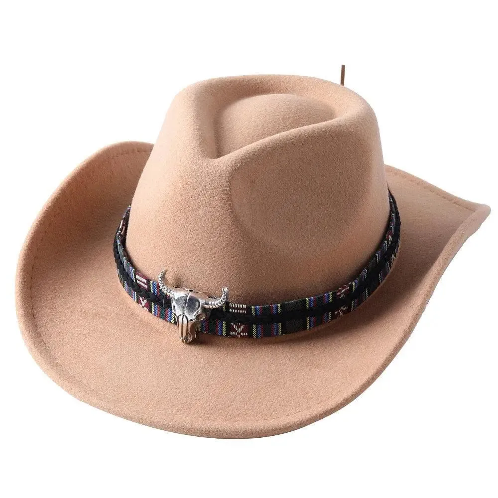 Cowboy hat  monochrome felt  Men and Women