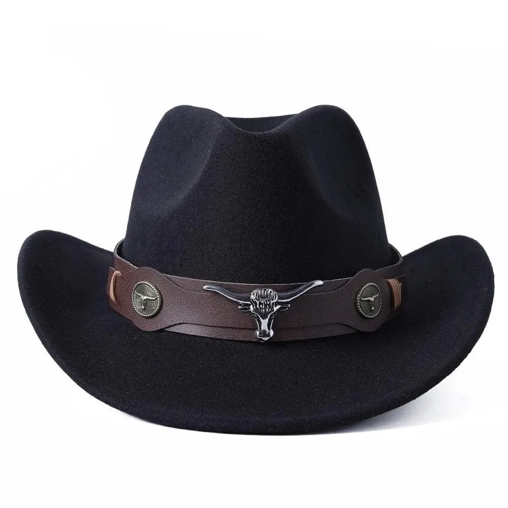 Cowboy hat  monochrome felt  Men and Women