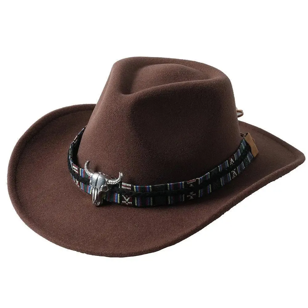 Cowboy hat  monochrome felt  Men and Women