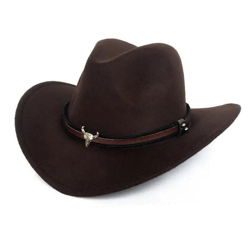 Cowboy hat  monochrome felt  Men and Women