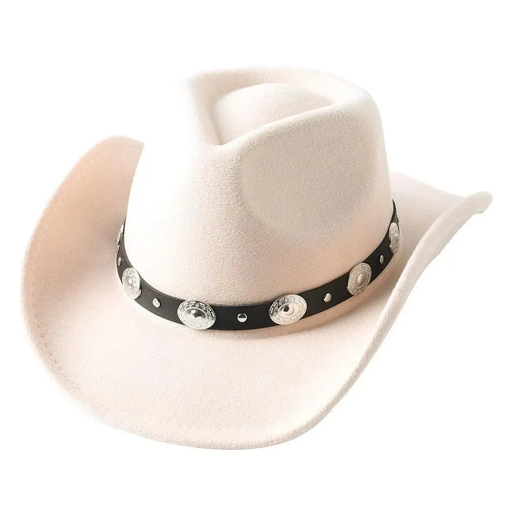 Cowboy hat  monochrome felt  Men and Women