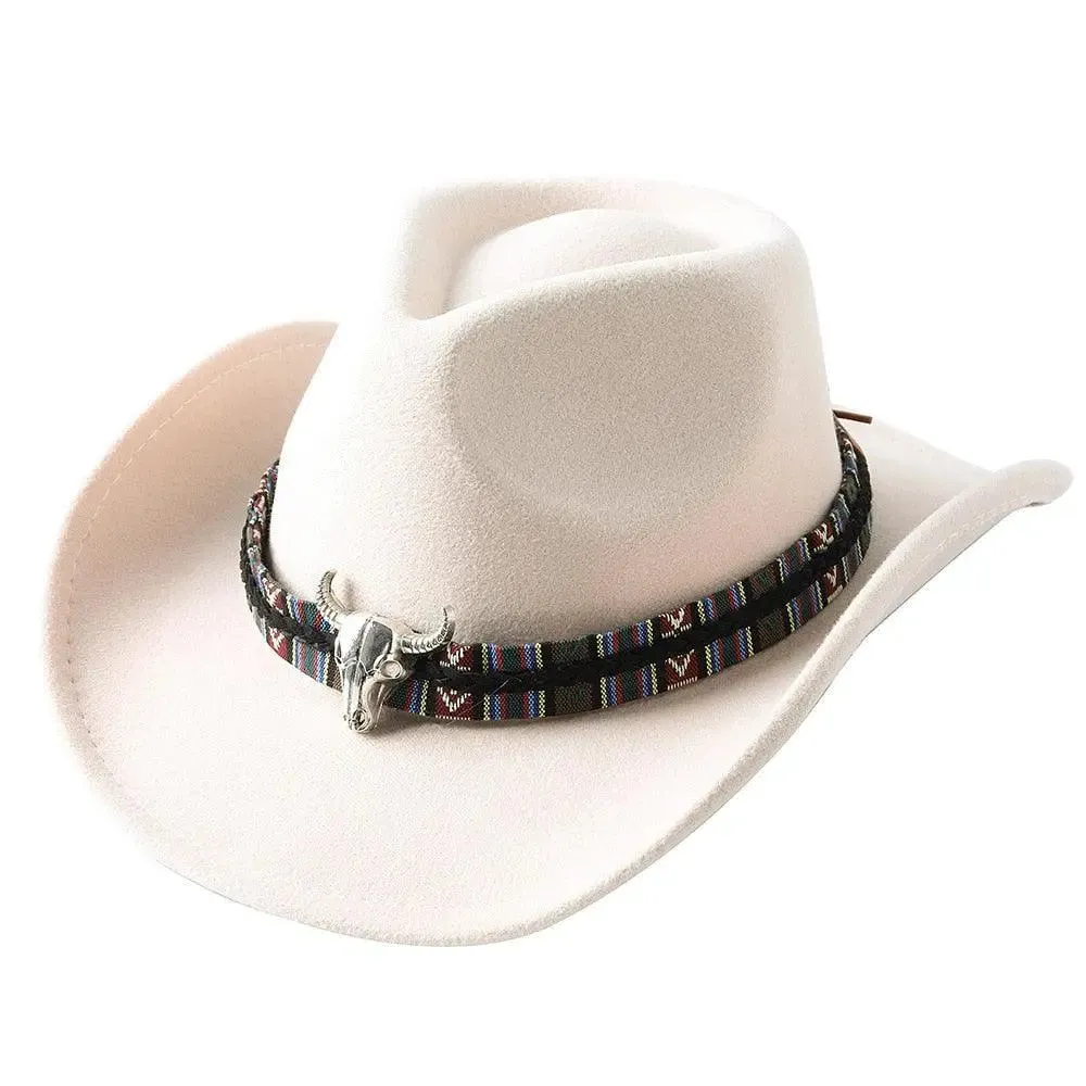 Cowboy hat  monochrome felt  Men and Women